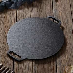 <strong>Grill</strong> <strong>Pan</strong> Non-Stick Cast Iron BBQ Plate Cast Iron Camping Cookware Frying Korean BBQ <strong>Grill</strong> <strong>Pan</strong> - Product Image 3