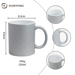 Taza de Cerámica <span class=keywords><strong>para</strong></span> Sublimación del Fabricante, Recubierta de Purpurina, Personalizada con Transferencia de Calor - Product Image 4