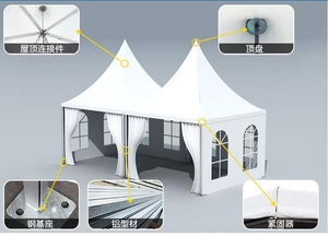 Tente de stand d'exposition extérieure de style europé<span class=keywords><strong>en</strong></span>, tente de réception de mariage et d'événement publicitaire pour usage commercial et festif - Product Image 5