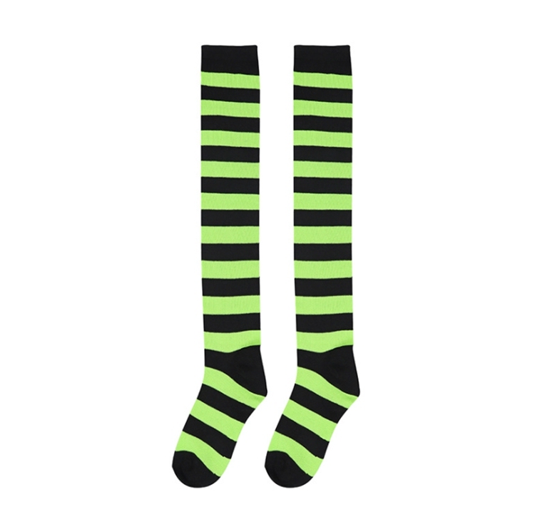 Chaussettes Montantes à Rayures Pour Femme - Style Noël/Hiver, Chaudes Et Confortables - Taille Unique Élastique (Marque Cocila)
