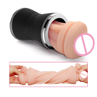 Masturbateur manuel 2 en 1 en ABS et TPE, vagin et bouche, jouets sexuels pour adultes pour hommes