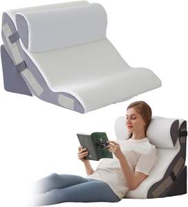 Almohada de Espuma en Forma de Cuña 10 en 1 para Aliviar el Reflujo Ácido y el Dolor de Espalda, Juego de 3 Almohadas de Cuña para Después de la Cirugía - Product Image 1