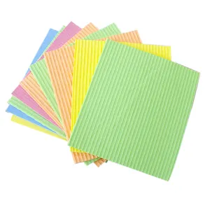 Colorful Strong Water Absorbent Popular Home Cleaning Items High-quality Cellulose Sponge Cloth