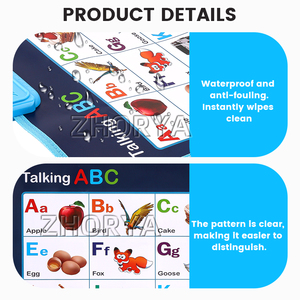 Zhorya grafico parlante da parete con alfabeto inglese elettronico elettronico che pubblica grafici a parete giocattoli educativi in età prescolare - Product Image 5