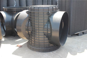 Deux puits d'inspection droits/incurvés/puits d'observation de fosse septique résistant à la corrosion de PE peu coûteux - Product Image 5