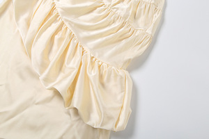 Abito lungo da donna in poliestere stile europeo-americano, nuovo modello estivo 2026, a tubino, a vita alta, tinta unita, scollo a V, con laccetto al collo e schiena scoperta - Product Image 6