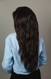 14นิ้วชั้นสีเข้มสุดผมแท้ลูกไม้สีช็อคโกแลตสีน้ำตาลเข้มแบบชาวยิวยิวคลื่นน้ำวิกผมขนาดเล็กสำหรับผู้หญิงยิวออร์โธดอกซ์ - Product Image 3