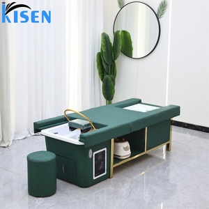 เก้าอี้สระผมอเนกประสงค์ Kisen พร้อมอ่างแช่เท้าสำหรับทำเล็บเท้า ปรับแรงดันไฟฟ้าได้ทั่วโลก สำหรับร้านเสริมสวย - Product Image 5