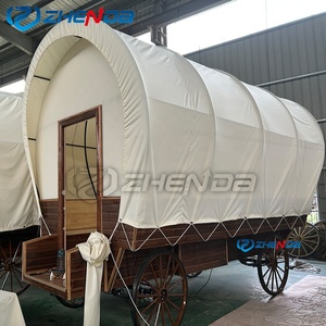 High-end Homestay Hotel Luxury Wagon <b>Tent</b> Removable Conestoga Wagon Carriage <b>Tent</b> Suitable for Outdoor Camping - Product Image 2