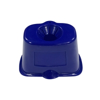 Flacons compte-gouttes en plastique PE bleu avec guide d'application, fabriqués en Chine par Healthmenex, avec logo personnalisé pour les gouttes ophtalmiques