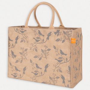 Sacs fourre-tout en jute personnalisés en gros, sacs cadeaux en polyéthylène couleur Noël avec logo pour le shopping - Product Image 3