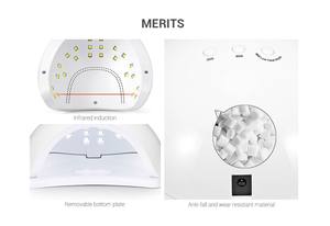 <span class=keywords><strong>Lampe</strong></span> à ongles LED <span class=keywords><strong>Uv</strong></span> <span class=keywords><strong>48</strong></span> W Séchoir à gel plus rapide avec vernis à ongles Séchoir à ongles LED <span class=keywords><strong>Uv</strong></span> de <span class=keywords><strong>48</strong></span> watts à la main - Product Image 3