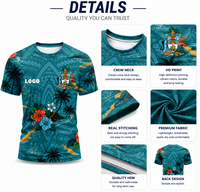 T-shirt personnalisé en polyester à manches courtes pour la 53e Journée de l'Indépendance des Bahamas, léger, respirant, imprimé par sublimation, idéal pour les événements
