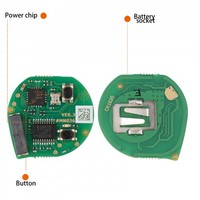 Xhorse XNSZ01EN SU.ZK pour Suzuki Clé à distance sans fil 5 pièces/lot Matériel ABS 3 boutons Verrouillage/Déverrouillage/Panique/Démarrage à distance