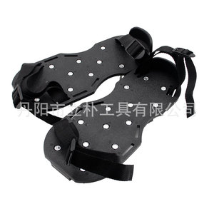 Spiked Shoes For Soil Loosening 295mm Black Plastic With <b>Hook</b> And Loop Closure Unisex Garden <b>Tool</b> - Product Image 4