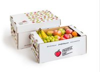 Vente en gros Boîtes en carton ondulé pour fruits et légumes Boîtes d'emballage personnalisées pour agrumes