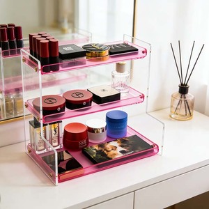 <span class=keywords><strong>Maquillage</strong></span> en <span class=keywords><strong>acrylique</strong></span>, fabricant professionnel de boîtes de rangement cosmétiques en <span class=keywords><strong>acrylique</strong></span> personnalisables, approvisionnement en gros pour les salons de beauté - Product Image 4