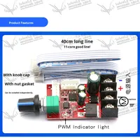Contrôleur de vitesse de moteur PWM 15A et module de gradation LED 10-50V DC double mode avec protection contre les surcharges pour véhicule électrique