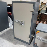 Coffre-fort ignifuge et anti-effraction robuste, armoire de sécurité en acier à double serrure, utilisé pour le stockage d'argent liquide et de documents
