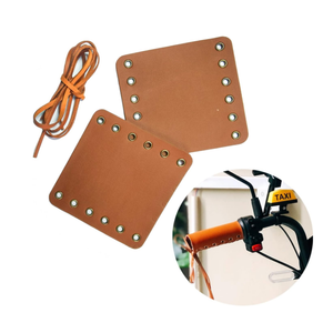 YY <span class=keywords><strong>Vintage</strong></span> Vélo Guidon Poignées étui Bandes De Vélo En Cuir housse de protection Rétro Guidon Poignées Pièces - Product Image 2