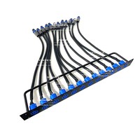 Panneau de brassage 1U pour rack, 8, 12 ou 16 voies, pour montage en flight case ou en armoire, compatible connecteurs XLR mâle/femelle et SpeakOn