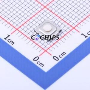 GT-TCE84A-H015-L10 Tactile Switch SMD,5.2x5.2mm Switch Single Pole Single Throw Round Button 1.6N Vertical Mount - Product Image 1