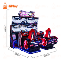 Machine d'arcade de course à deux joueurs, simulateur de conduite de voiture à monnayeur, machine de jeu vidéo de conduite pour centre d'arcade FEC