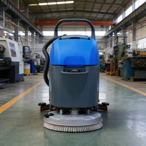New Heavy Duty High Efficiency Self-Propelled <b>Walk</b> Behind Industrial Floor Scrubber <b>Machine</b> Floor - Product Image 6