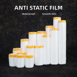 Film de masquage antistatique en plastique pré-adhésif de 270 cm, souple, résistant à l'humidité, pour la peinture et l'utilisation comme parapluie – Offre Spéciale - Product Image 2