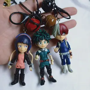 Heißer Verkauf maßge schneiderte DIY leere Anime Charms Schlüssel bund mein Held Akademie Schlüssel bund Figur 3D Acryl Schlüssel bund