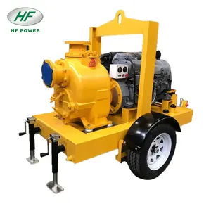 6 inch DIESEL ly tâm nước thải tự mồi bơm