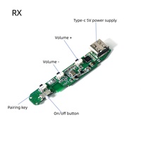 Desain Solusi Modul Audio Nirkabel BT 2.4GHZ Latensi Rendah Satu ke Banyak PCBA Audio untuk Headphone In-Ear Monitor