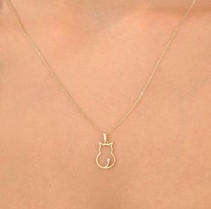 Pendente <span class=keywords><strong>per</strong></span> gatti in oro 18k placcato in Nickle Free piccolo gioiello con testa di gatto impermeabile lucidata <span class=keywords><strong>per</strong></span> gli <span class=keywords><strong>amanti</strong></span> <span class=keywords><strong>degli</strong></span> <span class=keywords><strong>animali</strong></span> regalo <span class=keywords><strong>per</strong></span> gli <span class=keywords><strong>amanti</strong></span> dei gatti - Product Image 6