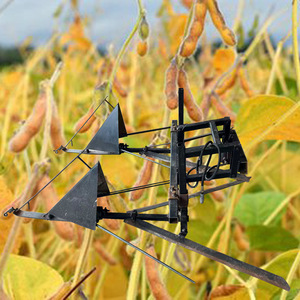 Mini-moissonneuse multifonctionnelle à engrenages noire pour la récolte du soja, des pois et des haricots - Product Image 1