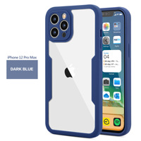 Coque de téléphone anti-chute en TPU+PC à protection intégrale 360 degrés, couleur unie tendance pour iPhone 17 18