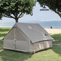 Tente de camping familiale gonflable portable, grande taille 5,5 m, tente extérieure imperméable et résistante au vent