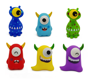 ของเล่นการ์ตูนแสนสนุกสำหรับเด็ก ลูกบอลนุ่มรูปสัตว์แบบกดปล่อย - Product Image 1