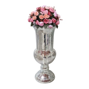 Vase en verre mosaïque transparent décoratif d'intérieur, Pot de <span class=keywords><strong>fleur</strong></span> de mariage, vente en gros, 2023 - Product Image 1