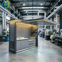 Cuisine extérieure modulaire avec îlot barbecue, armoire de cuisine extérieure, pod de cuisine extérieure avec barbecue