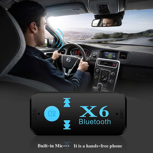 Receptor de Audio Inalámbrico X6, Adaptador Bluetooth <span class=keywords><strong>5.0</strong></span> con Micrófono y Función de Lector de Tarjetas TF - Product Image 5