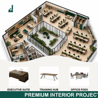 Service de conception de bureaux commerciaux modernes |   Planification personnalisée de la disposition des espaces avec vue panoramique 3D en réalité virtuelle