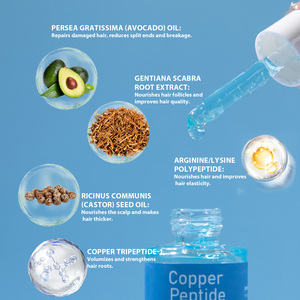 Укрепляет корни волос/кожу головы 30 мл питательное увлажняющее медное пептидное масло сыворотки волос с медным Tripeptide-1 - Product Image 5