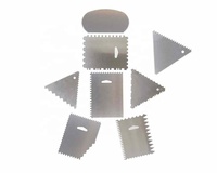 8pcs grattoir à gâteau en aluminium peigne de décoration design gâteau côté glaçage grattoir gâteau glaçage plus lisse bord ensemble