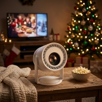 Mini projecteur JUNUO Turn1 sans fil WiFi, LCD portable, vidéo intelligente, écran miroir, 200 ANSI, Android 14, projecteur portable