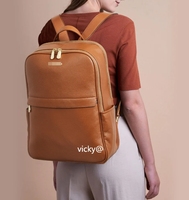 Sac d'ordinateur portable de voyage personnalisé haut de gamme pour hommes 13/14/15/16 pouces sac à dos pour ordinateur portable en cuir étanche pour hommes