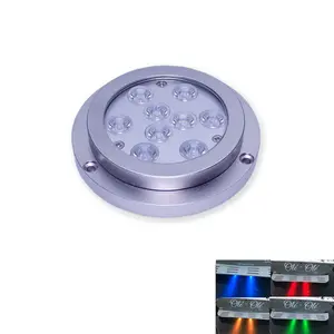 Impermeável IP68 Subaquática 24v Iluminação Submarina Barco Marine RGB Iluminação LED Underwater Yacht Light