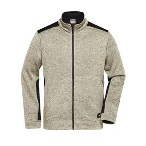 Veste polaire pour homme, tricotée, vêtements de travail, solide, merchandising personnalisé - Product Image 3