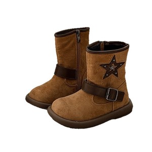 Stivali in Cotone per <span class=keywords><strong>Bambine</strong></span> Aishangmeng, Nuova Collezione Invernale 2025, Stile Coreano con Stella a Cinque Punte, Caldi per <span class=keywords><strong>Bambine</strong></span> - Product Image 1