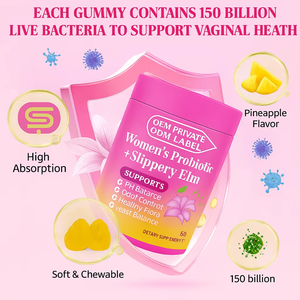 Gummies Probiotiques pour Femmes OEM ODM, 60 Unités, avec Érable Rouge, Prébiotique XOS, 4 Souches de Lactobacillus, Saveur Ananas - Product Image 5
