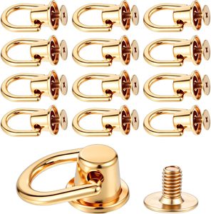 D Rings For <b>Purse</b> PCS Rivets For Leather Crafting Degree Rotatable Brass Ball Studs Metal <b>Purse</b> Strap Hardware Wallet Crossbody - Product Image 1